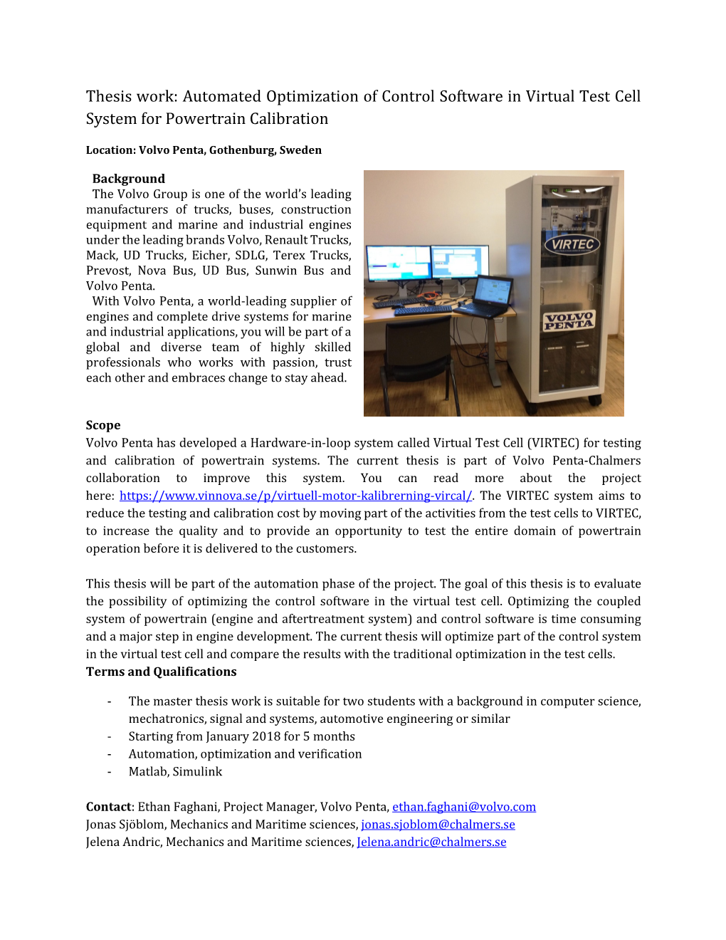 Automated Optimization of Control Software in Virtual Test Cell System for Powertrain Calibration