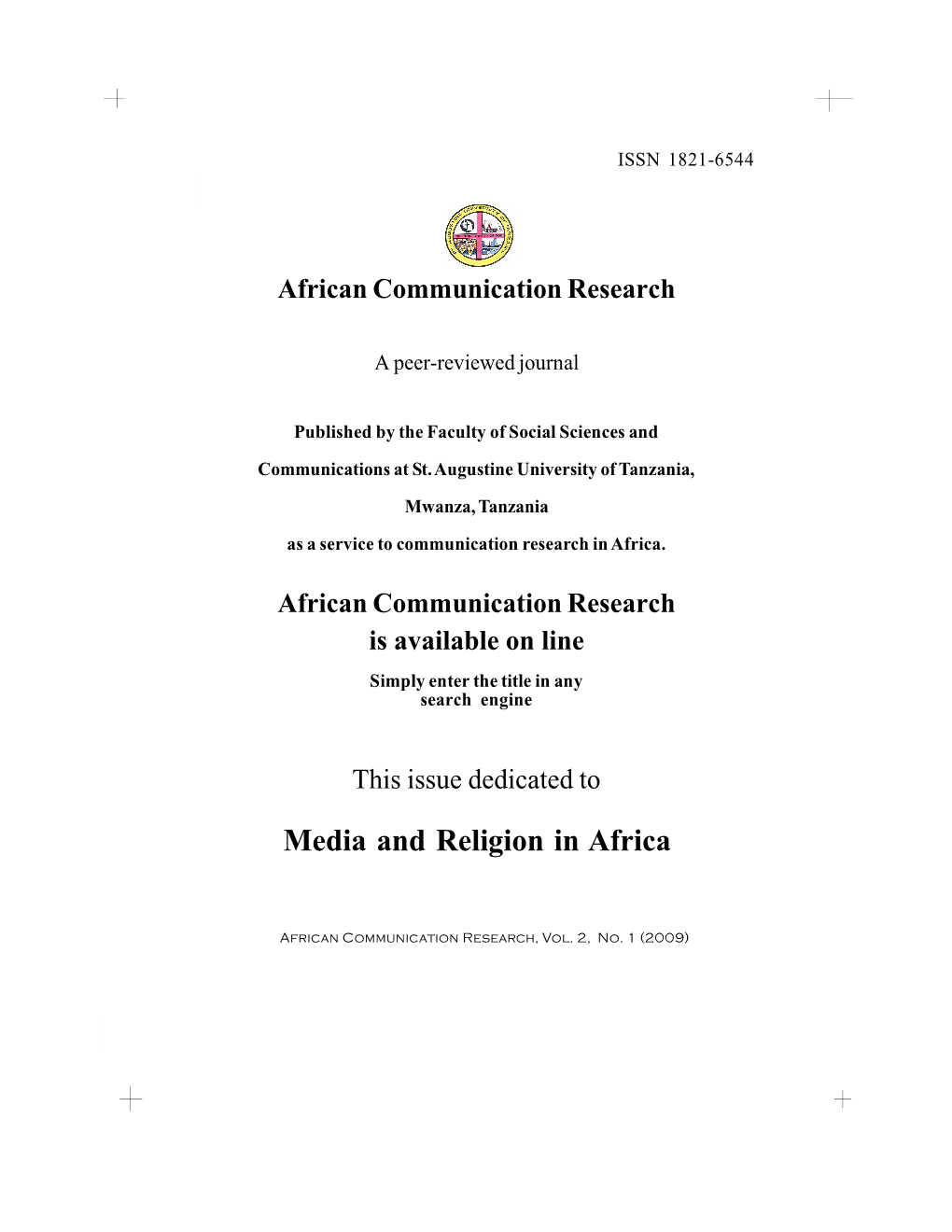 Media and Religion in Africa