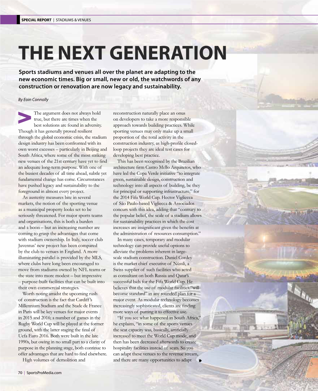 The Next Generation Sports Stadiums and Venues All Over the Planet Are Adapting to the New Economic Times