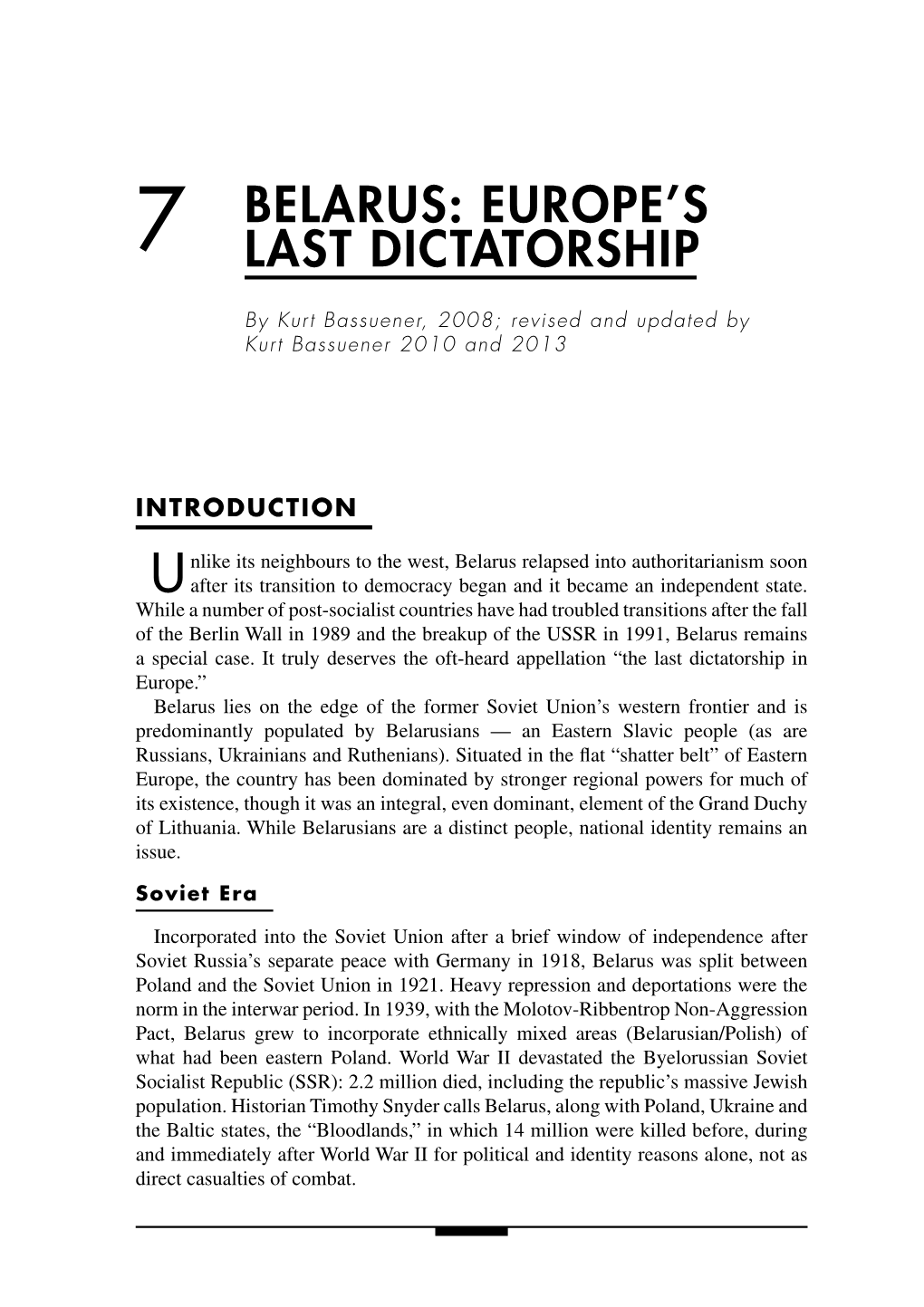 7 Belarus: Europe's Last Dictatorship