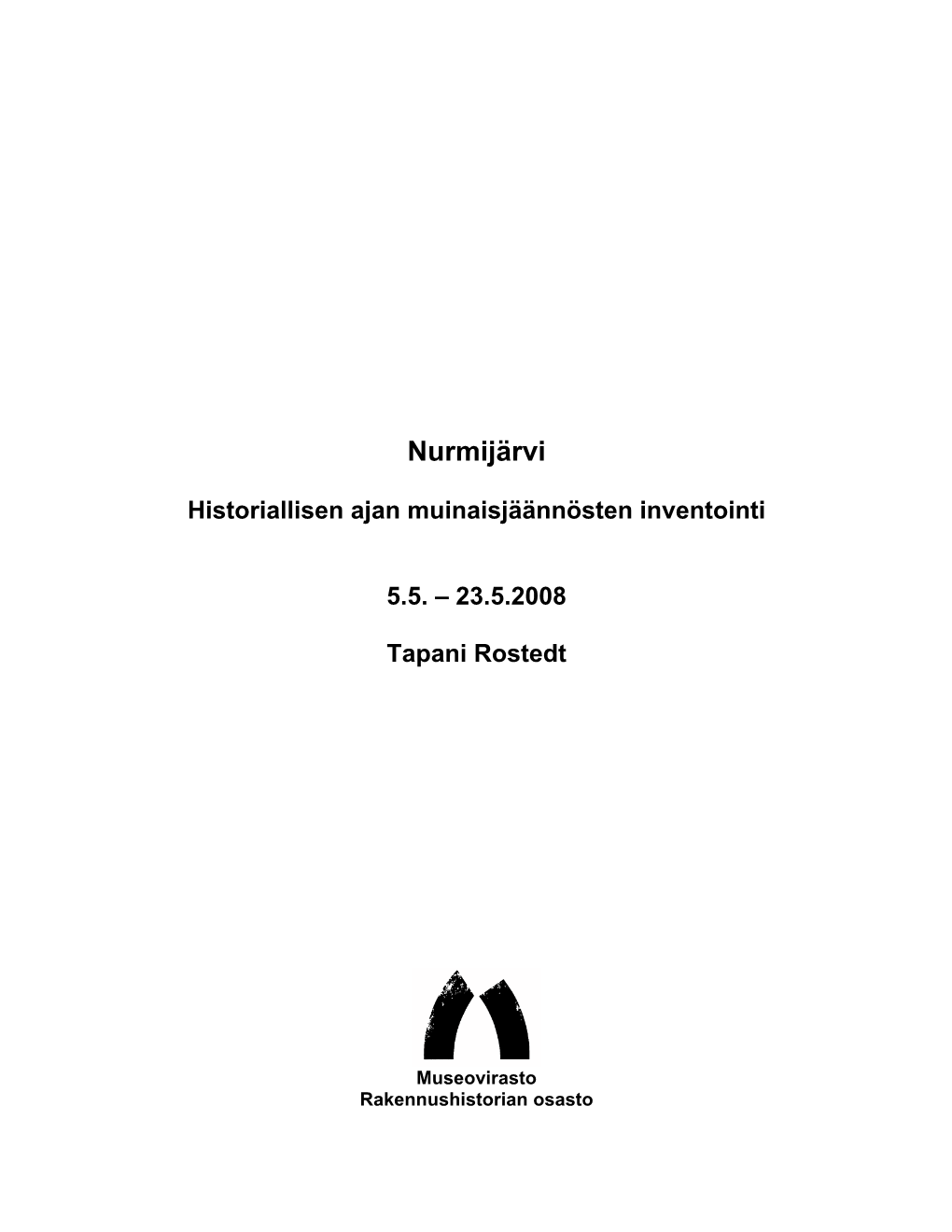 Historiallisen Ajan Muinaisjäännösten Inventointi 5.5