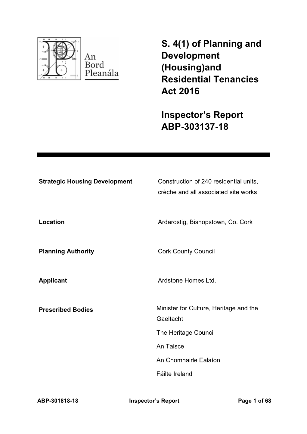 Housing)And Residential Tenancies Act 2016