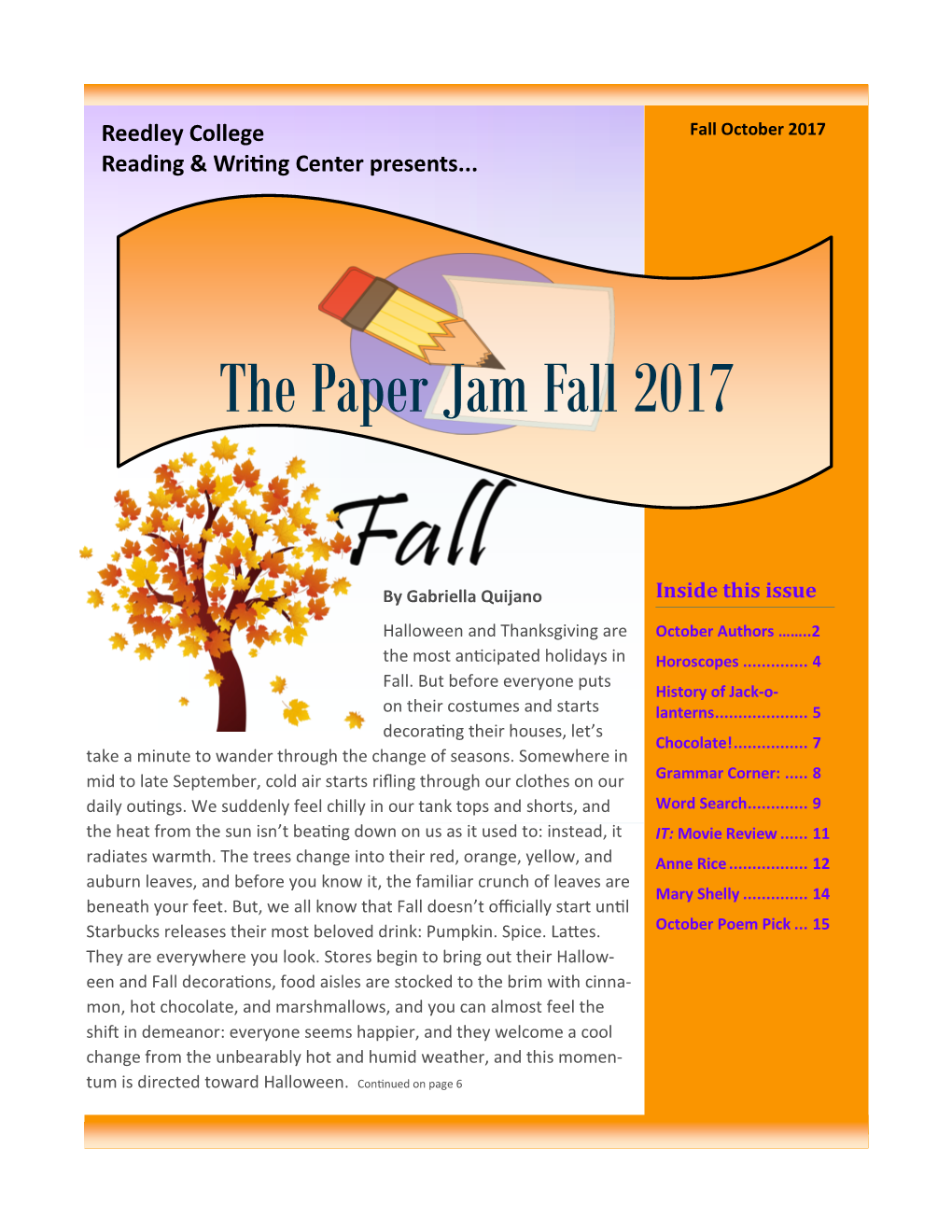 The Paper Jam Fall 2017