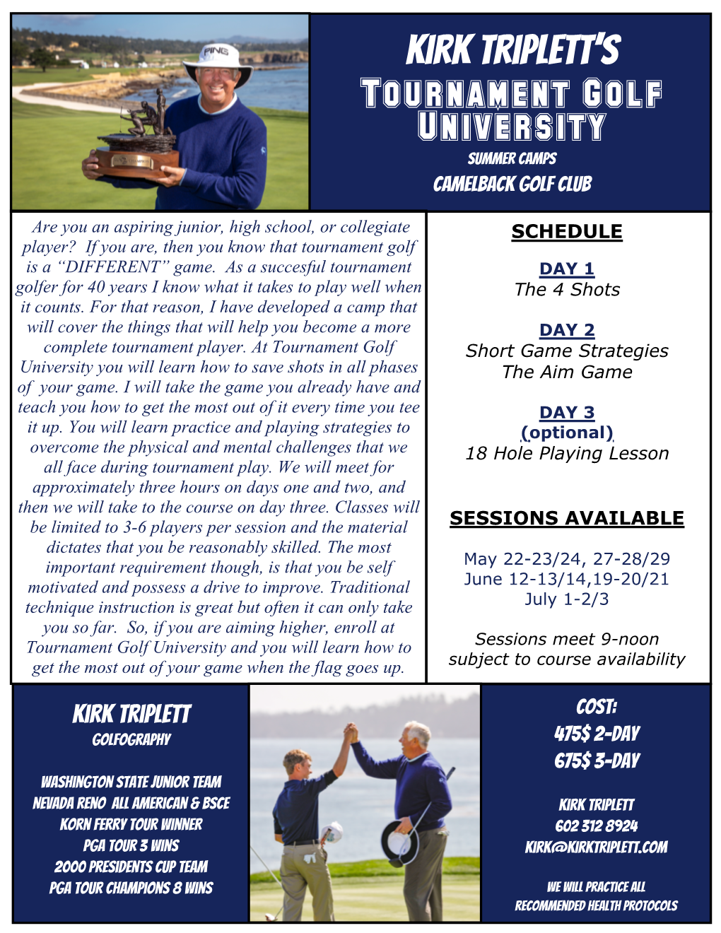 Golf School Flyer 2/3 Day.Spub