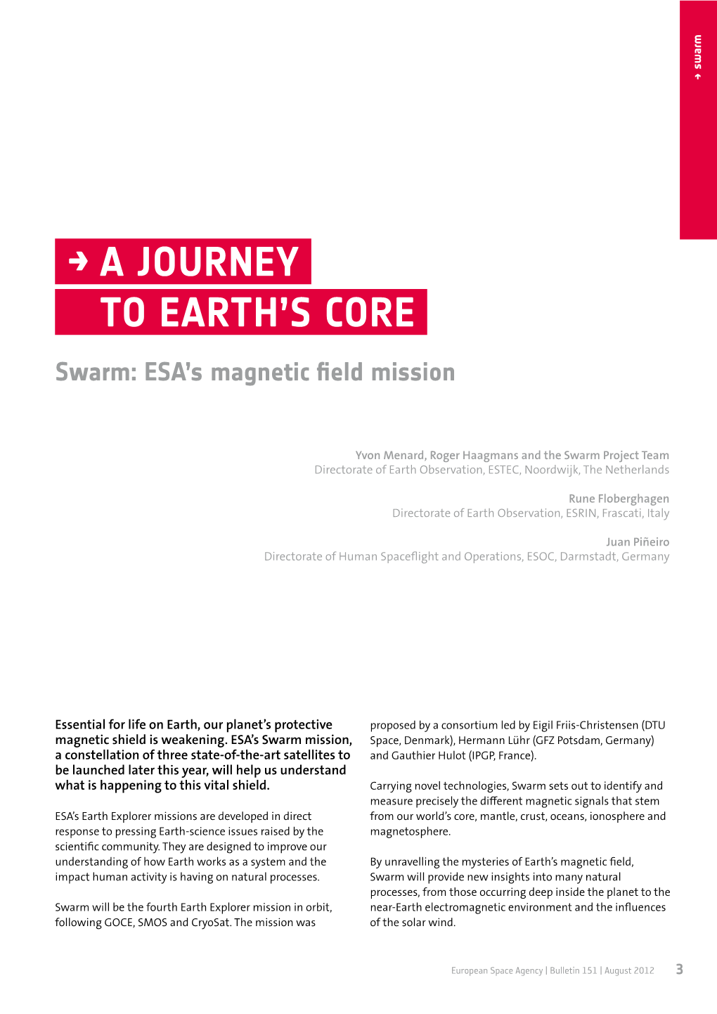 → a Journey to Earth's Core