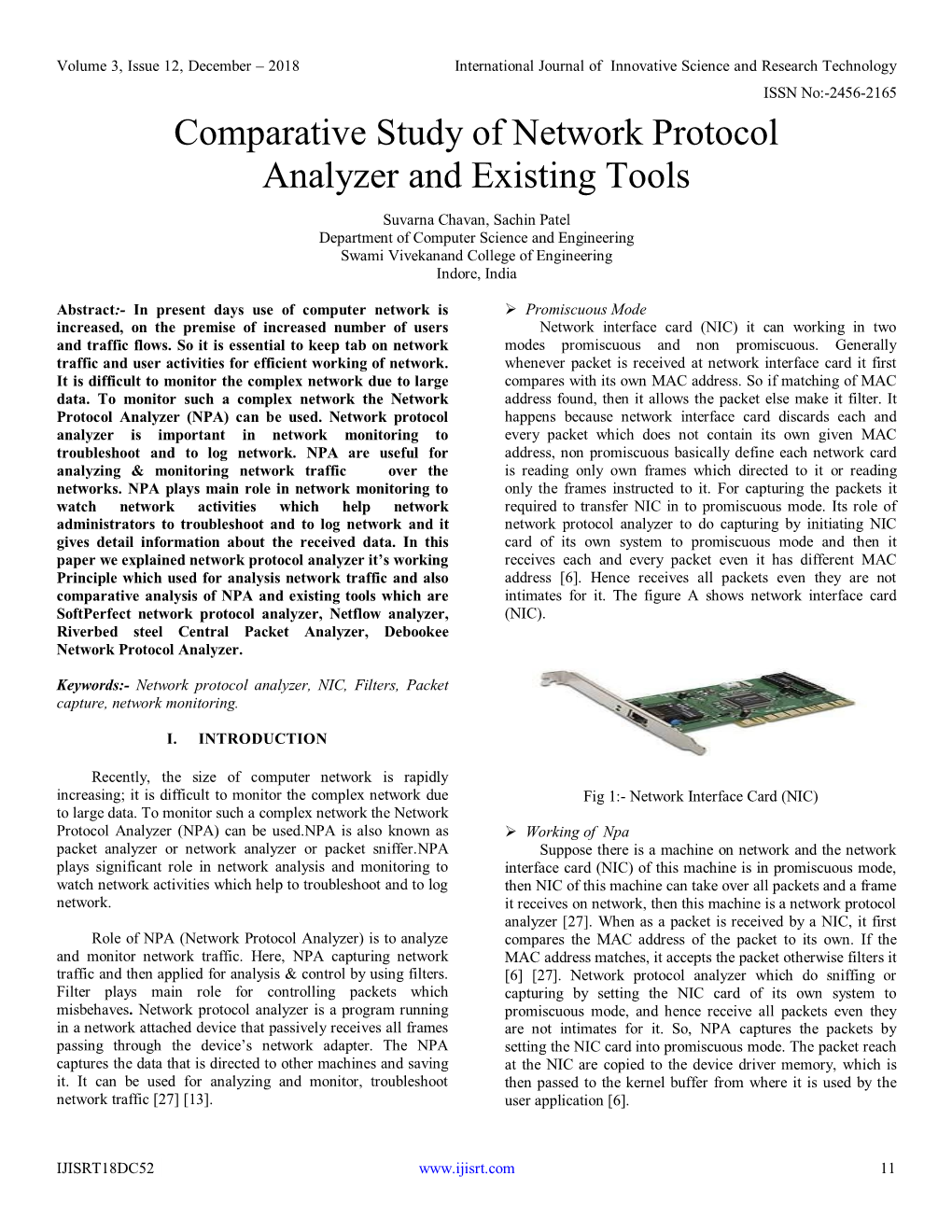 Comparative Study of Network Protocol Analyzer and Existing Tools