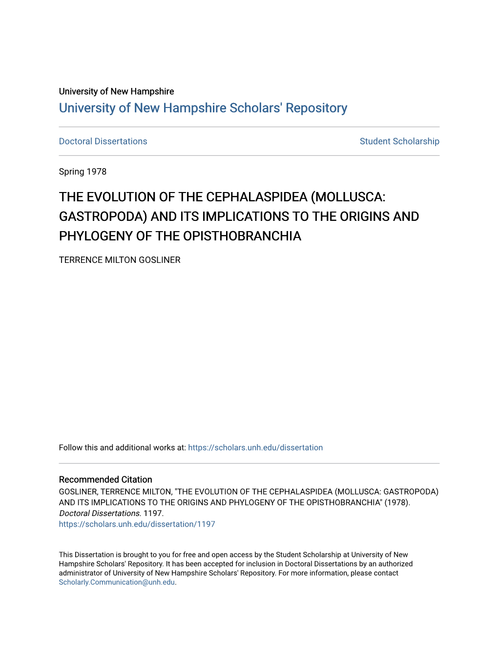 The Evolution of the Cephalaspidea (Mollusca: Gastropoda) and Its Implications to the Origins and Phylogeny of the Opisthobranchia