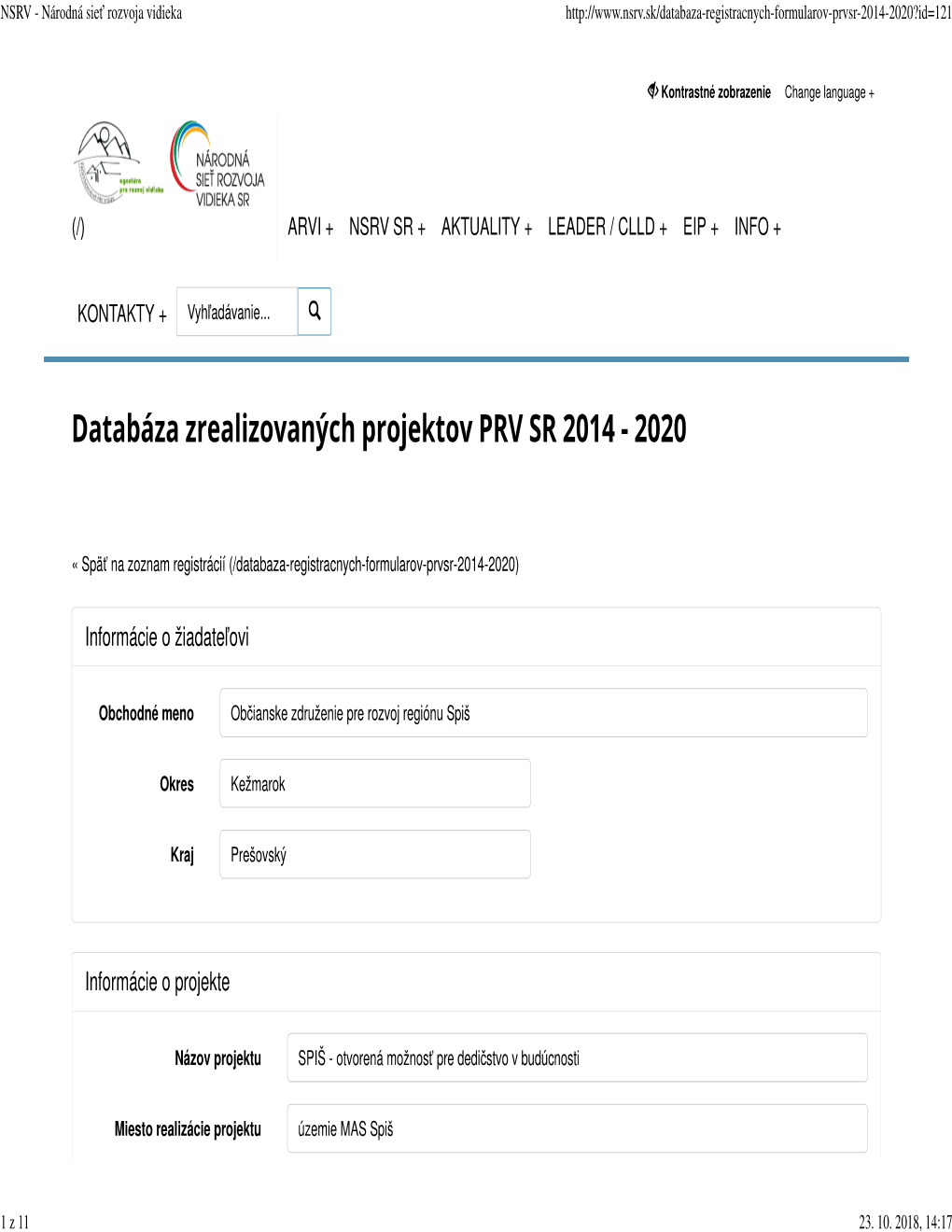 NSRV - Národná Sie Ť Rozvoja Vidieka