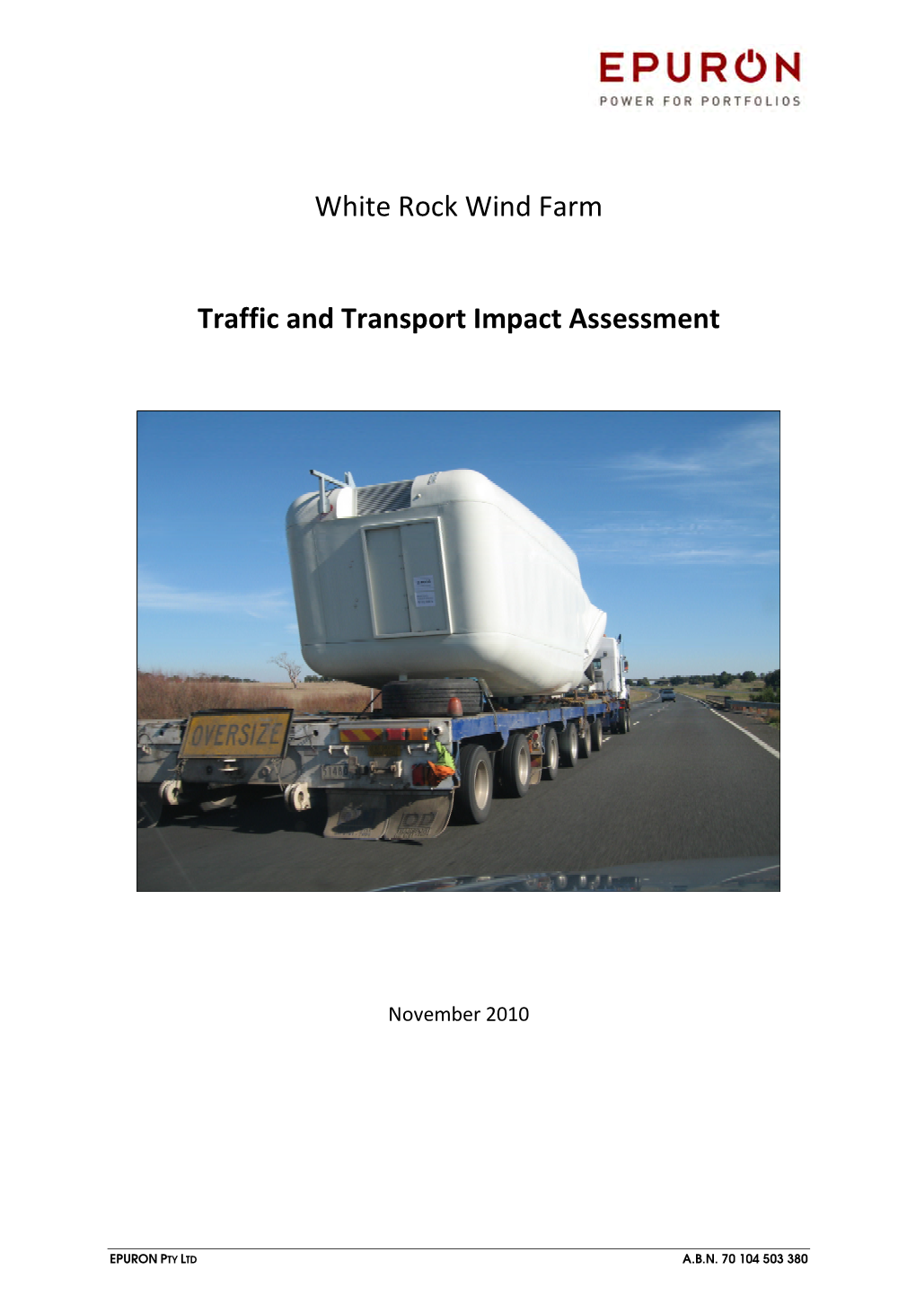 Traffic & Transport Impact Assessment