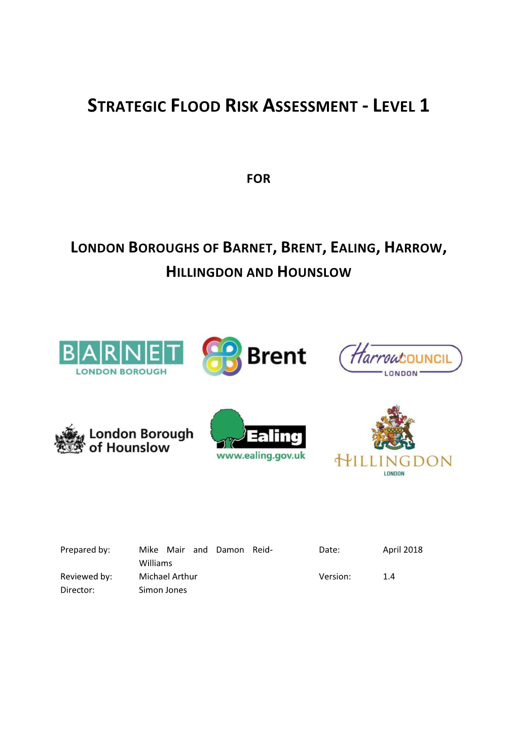 Strategic Flood Risk Assessment - Level 1