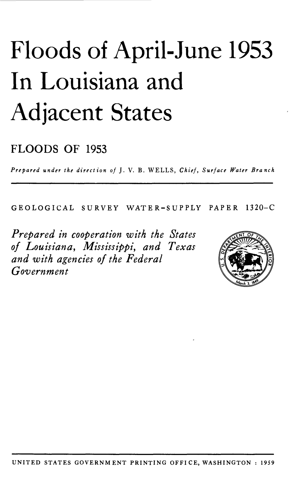 Floods of April-June 1953 in Louisiana and Adjacent States