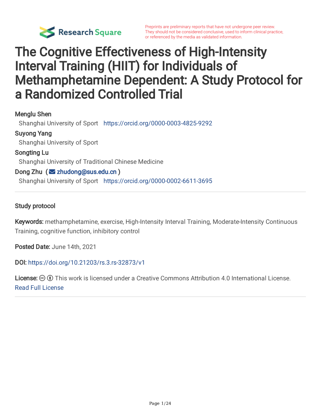 The Cognitive Effectiveness of High-Intensity Interval Training (HIIT)