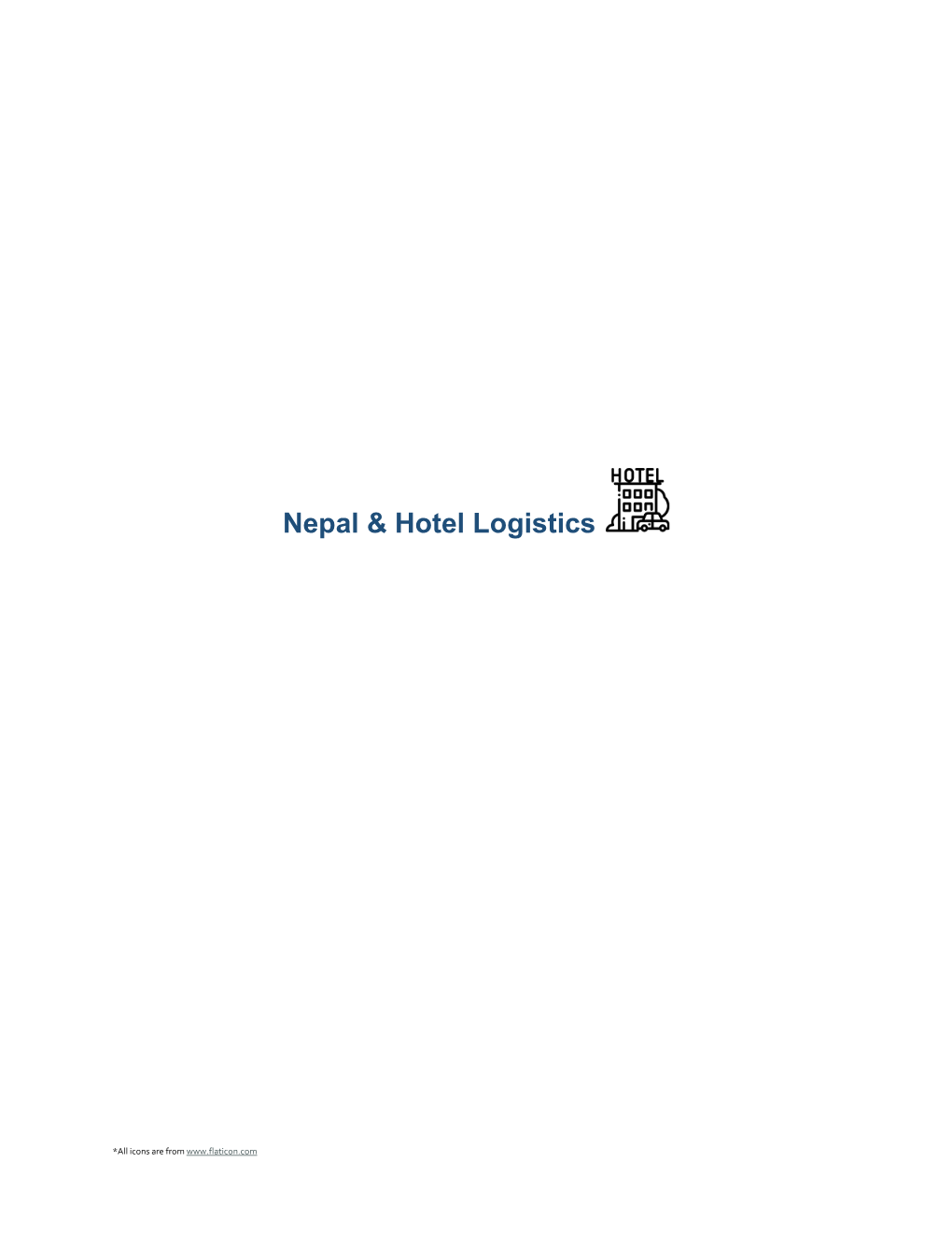 Nepal & Hotel Logistics