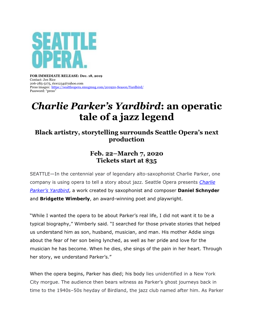 Charlie Parker's Yardbird