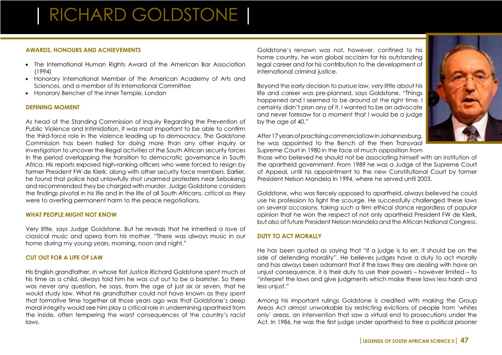 | Richard Goldstone |