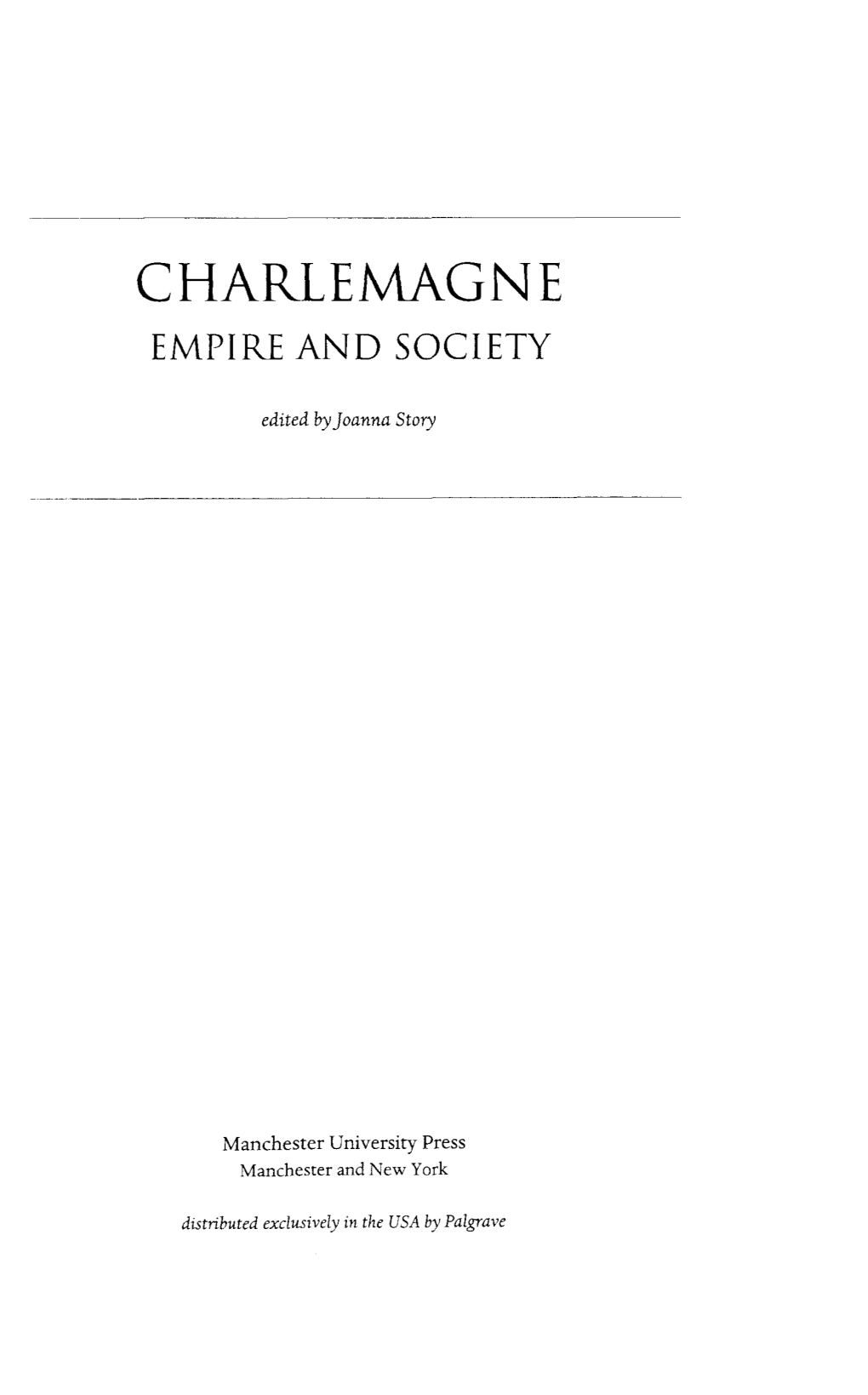 Charlemagne Empire and Society