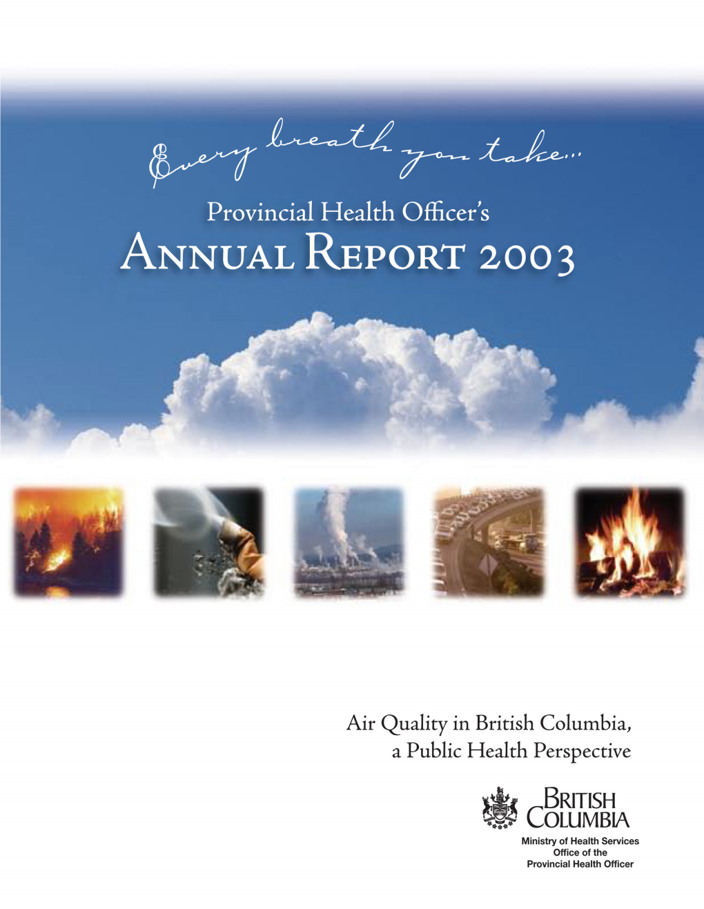 Provincial Health Officer's Annual Report 2003