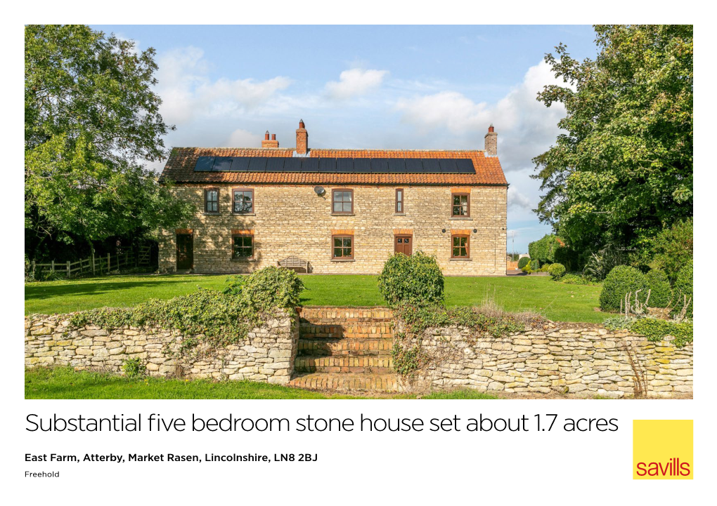 Substantial Five Bedroom Stone House Set About 1.7 Acres
