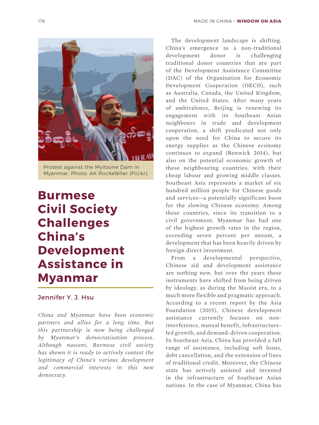 Burmese Civil Society Challenges China's Development Assistance In
