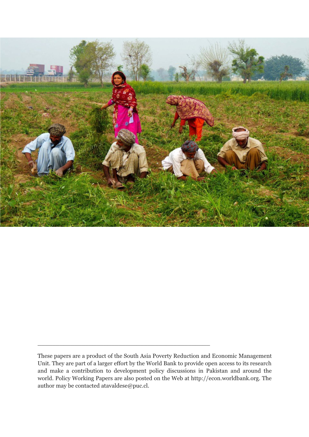 Agriculture Trade and Price Policy in Pakistan