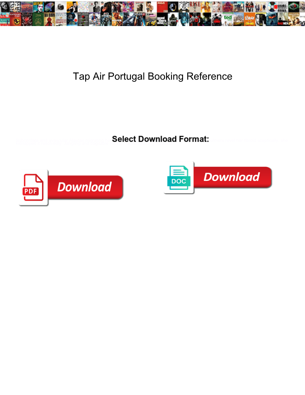 Tap Air Portugal Booking Reference