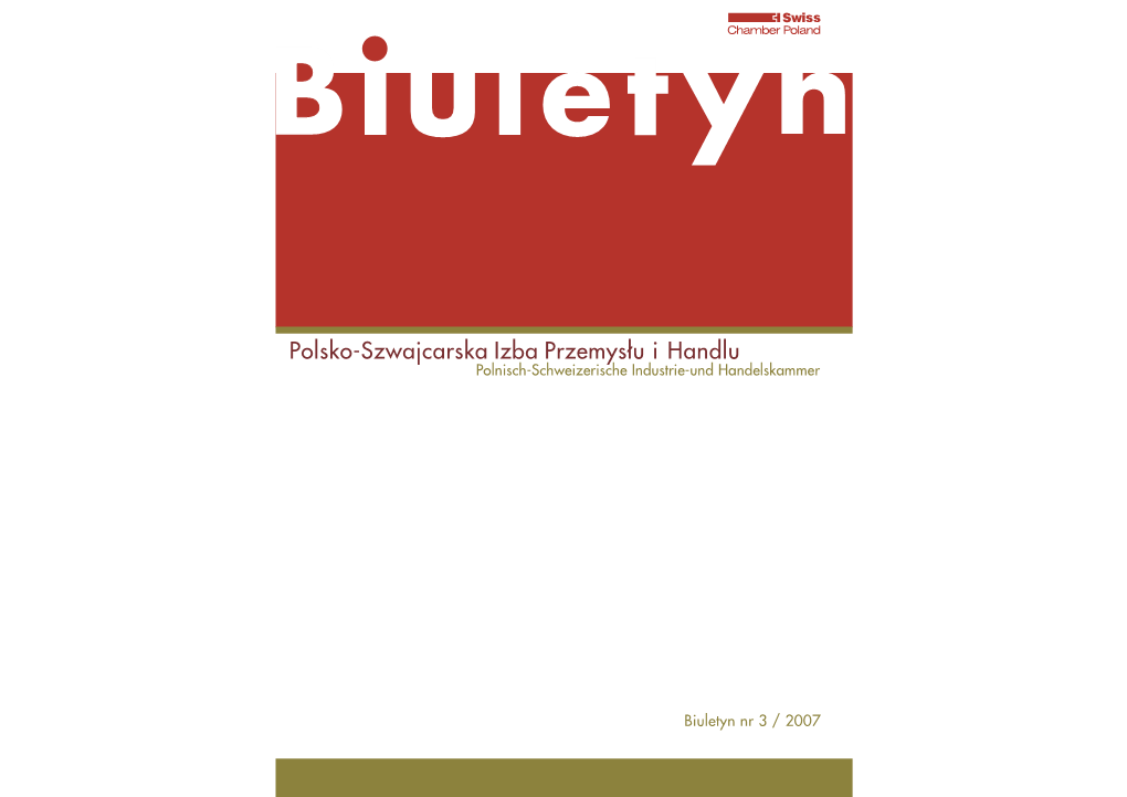 Polsko-Szwajcarska Izba Przemysłu I Handlu Polnisch-Schweizerische Industrie-Und Handelskammer