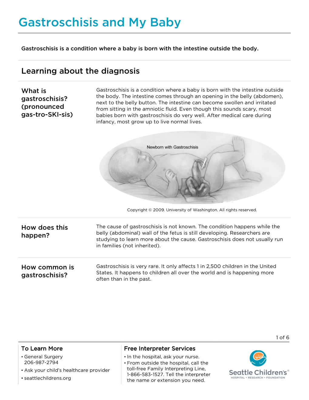 PE731 Gastroschisis and My Baby