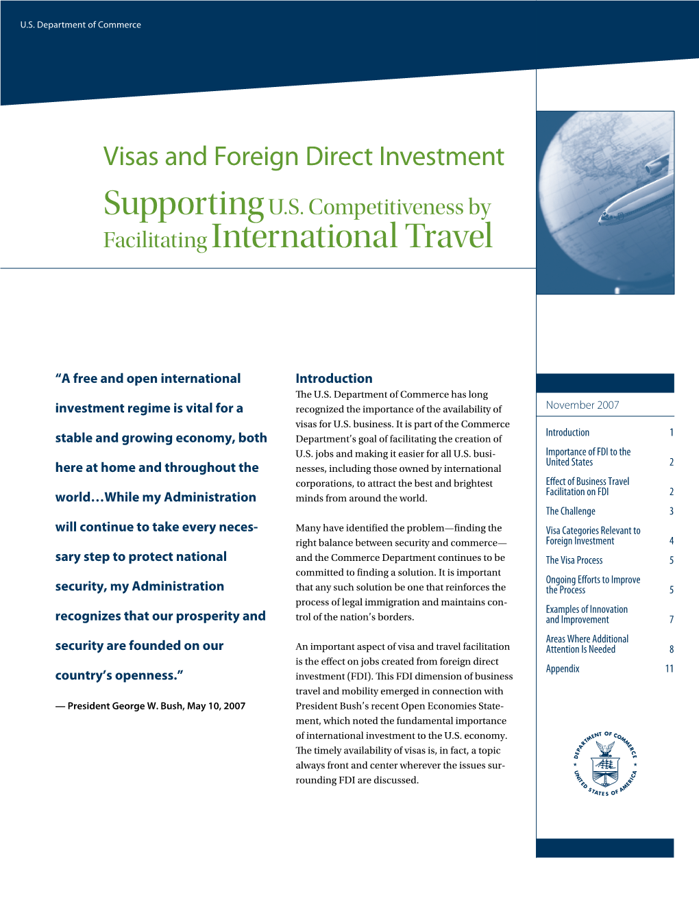 Visas and Foreign Direct Investment Supporting U.S