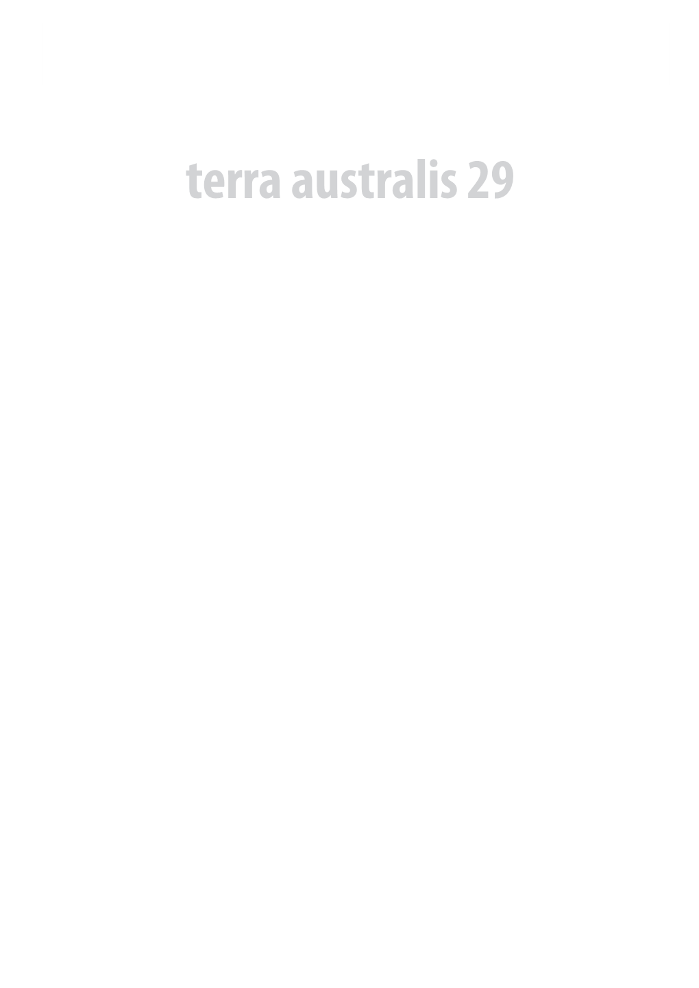 Terra Australis 29