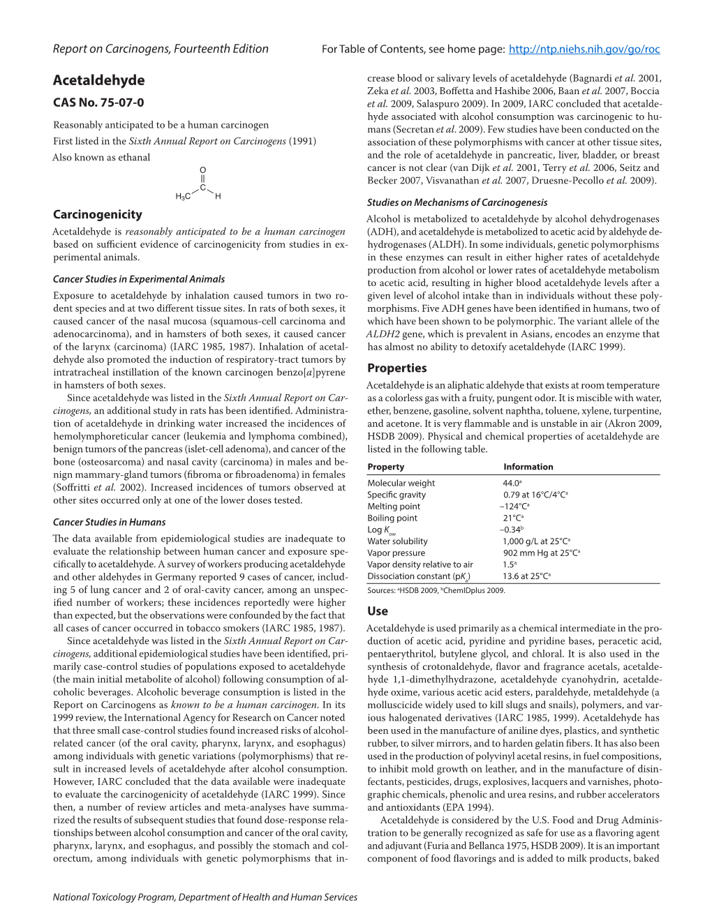 Acetaldehyde Crease Blood Or Salivary Levels of Acetaldehyde (Bagnardi Et Al