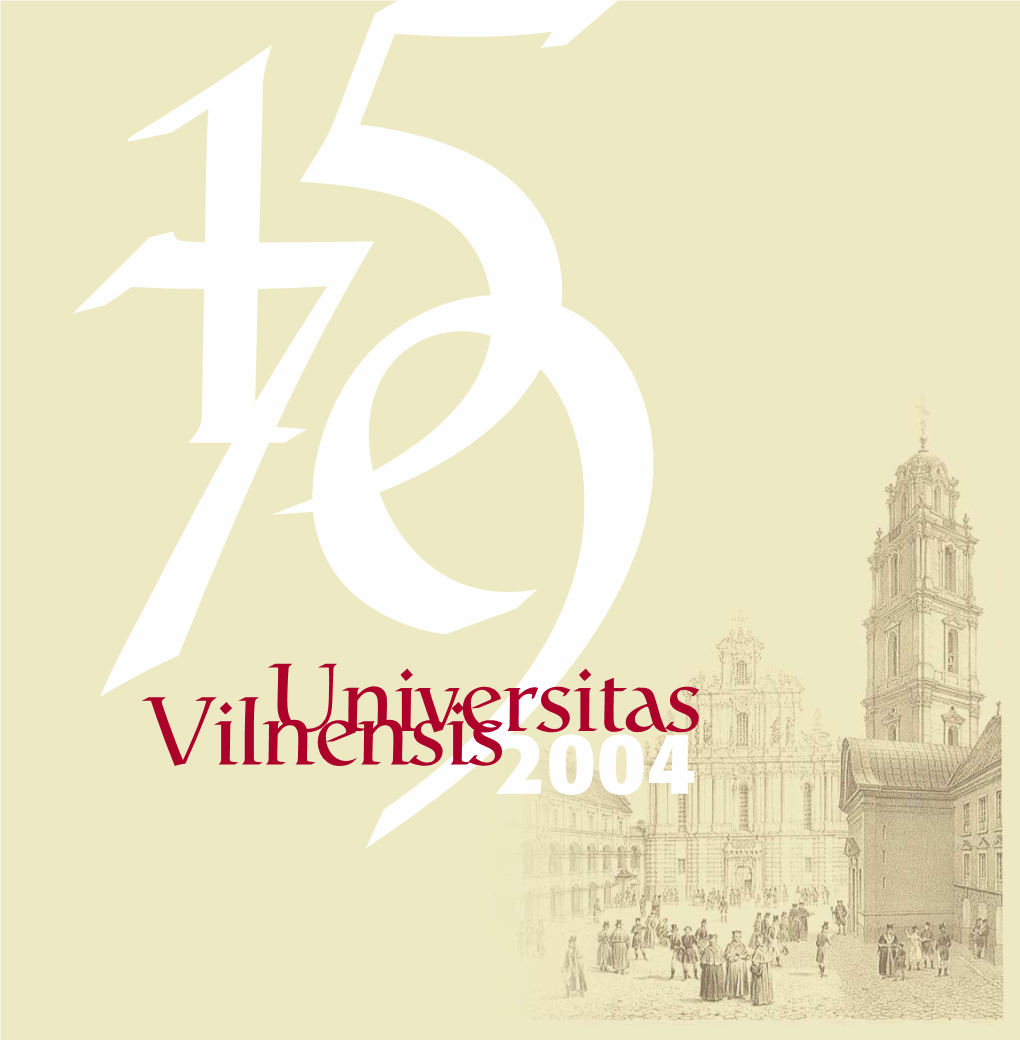 Universitas Vilnensis 1579-2004