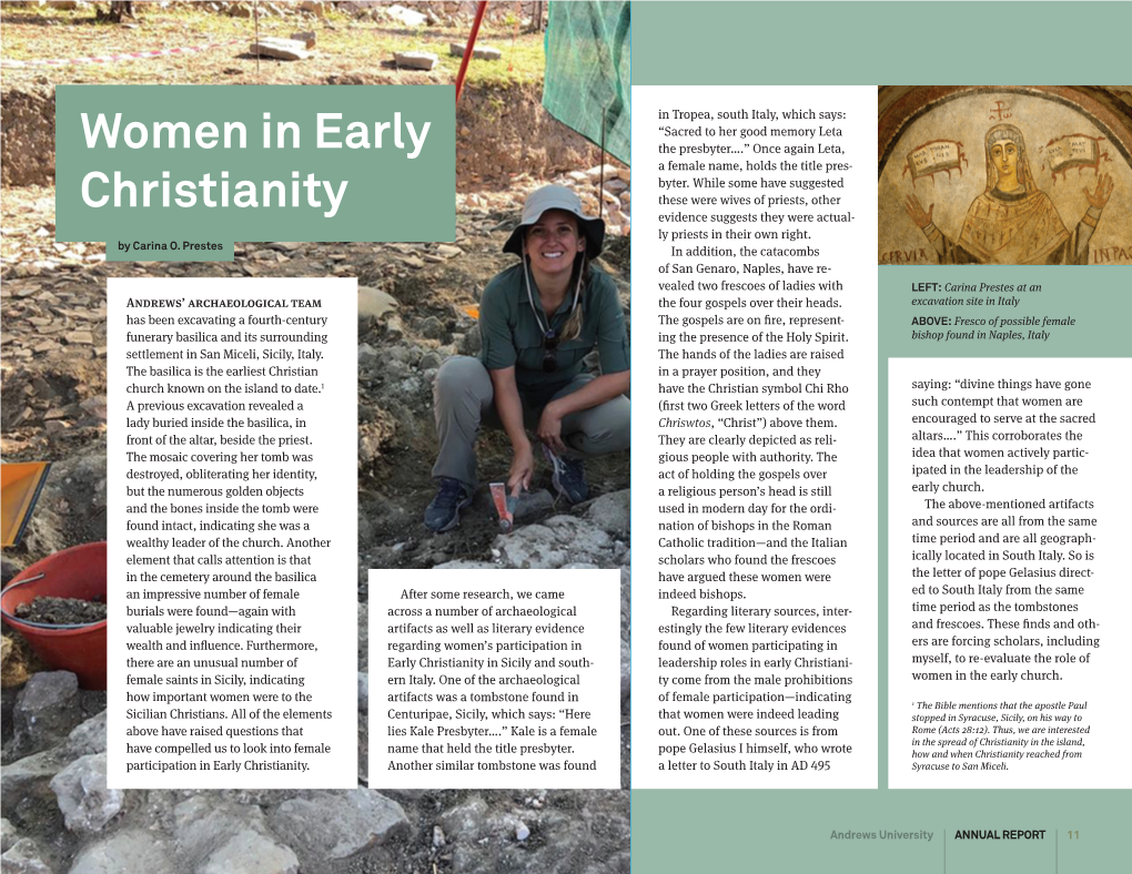 Women in Early Christianity