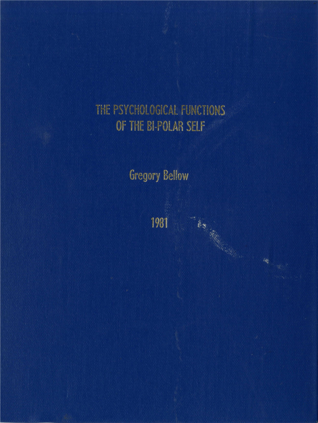 The Psychological Functions of the Bi-Polar Self in The