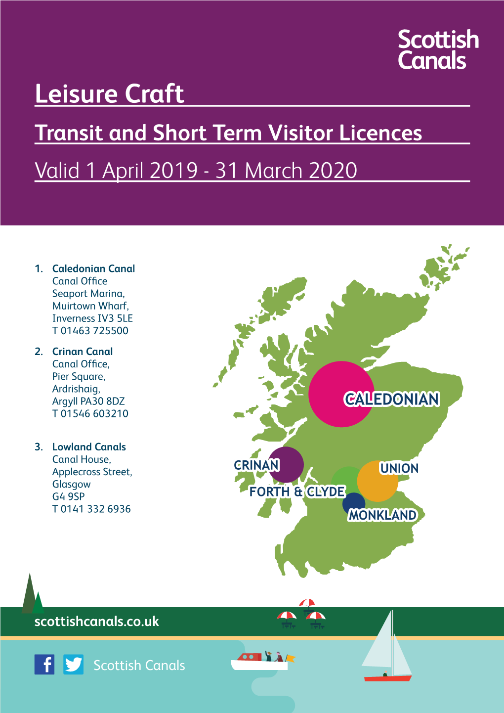 Transit & Short Term Visitor Licences for Leisure Craft