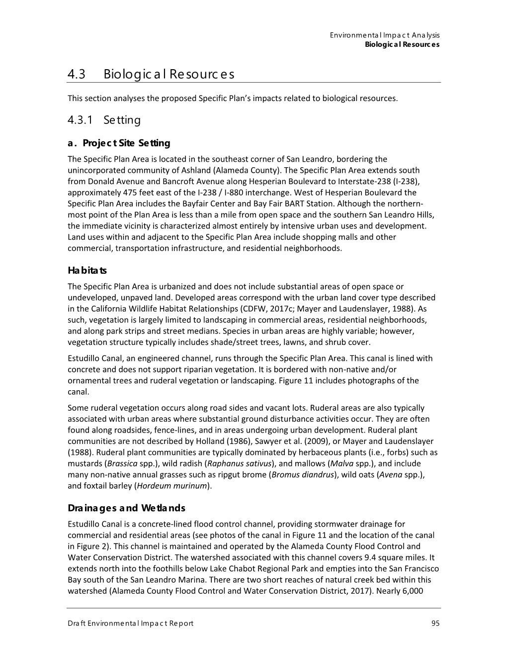 4.3 Biological Resources