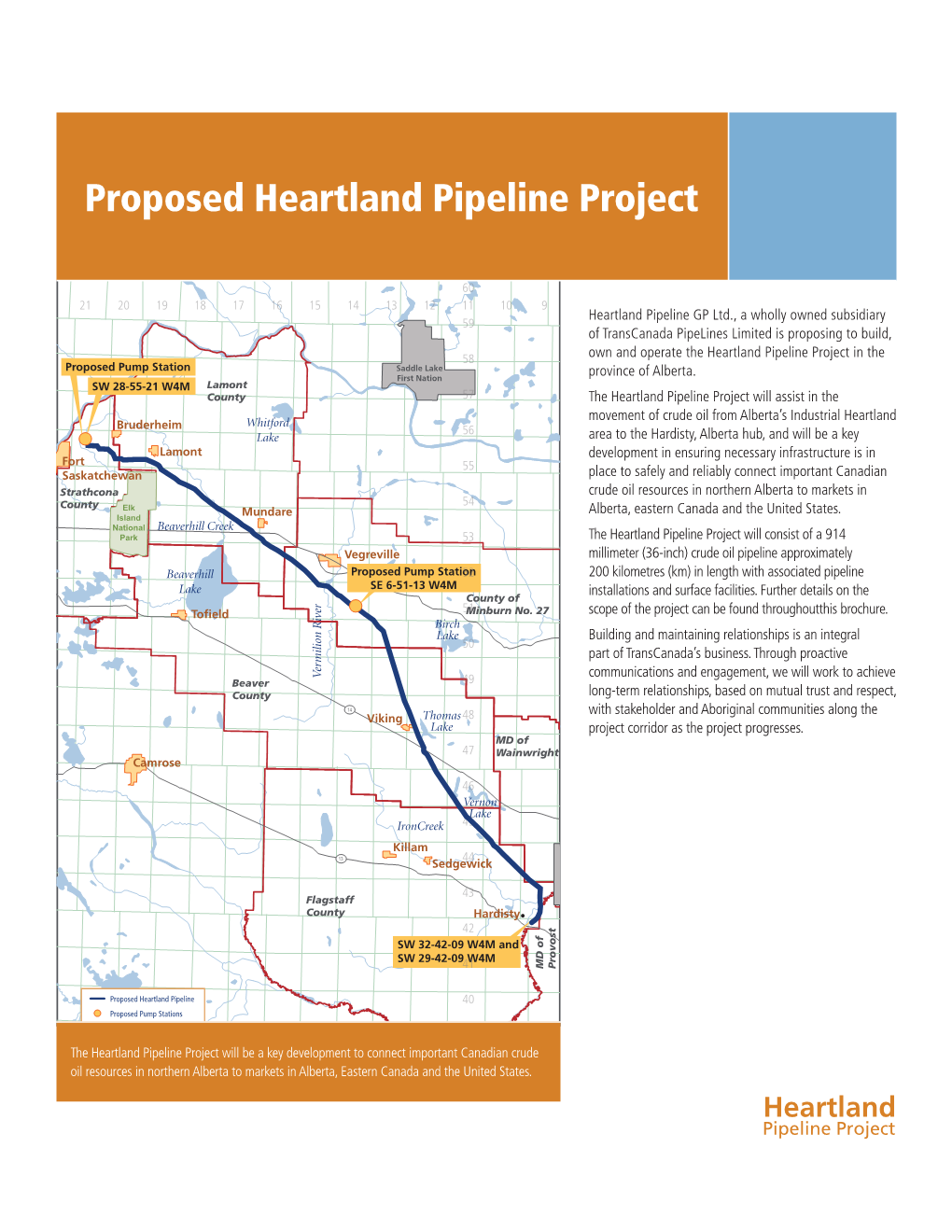 Proposed Heartland Pipeline Project