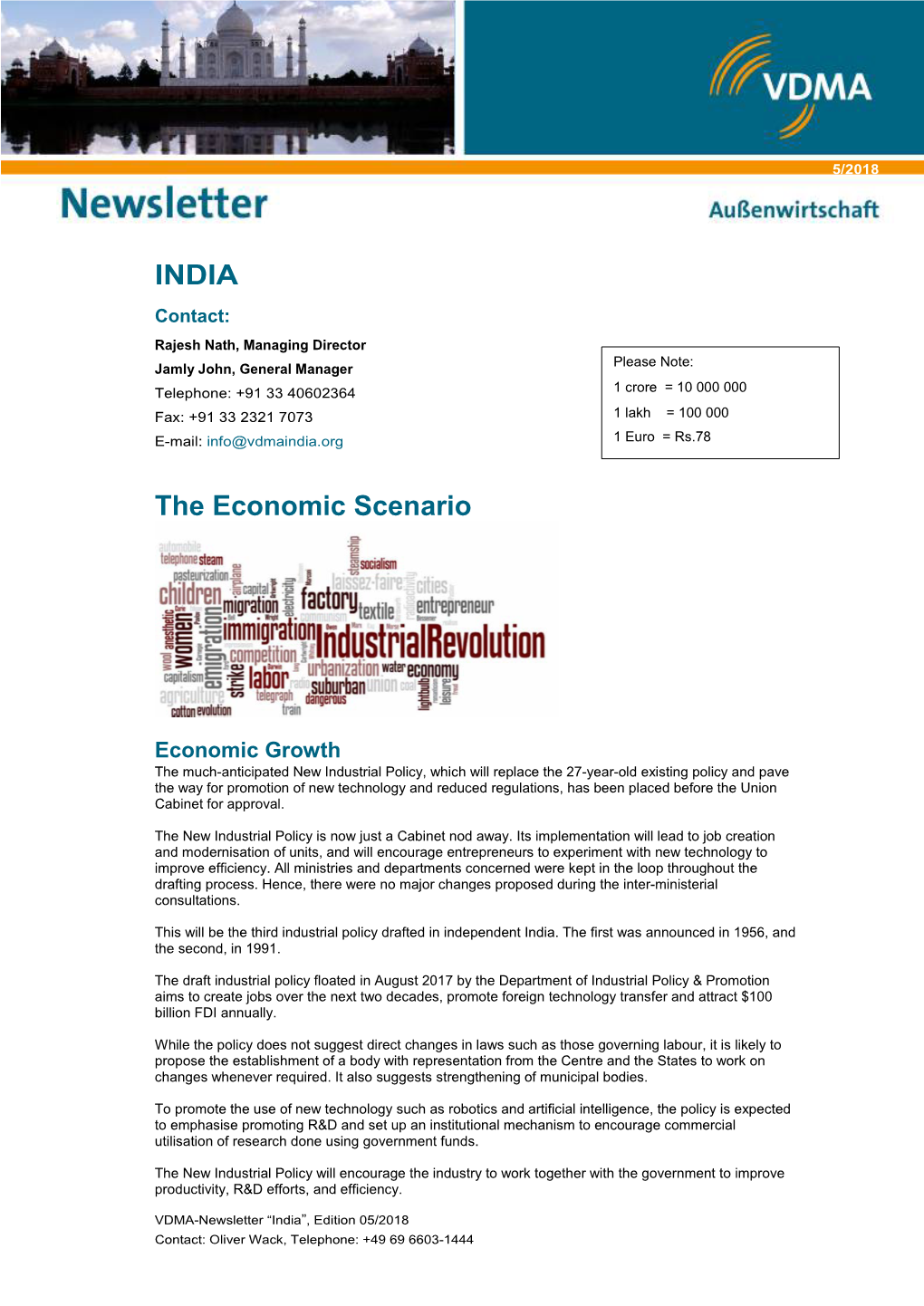 INDIA the Economic Scenario