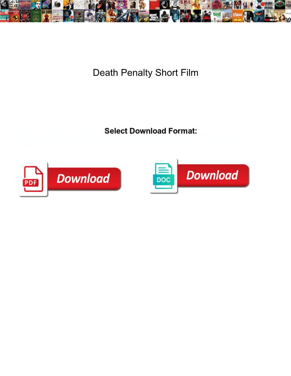 Death Penalty Short Film