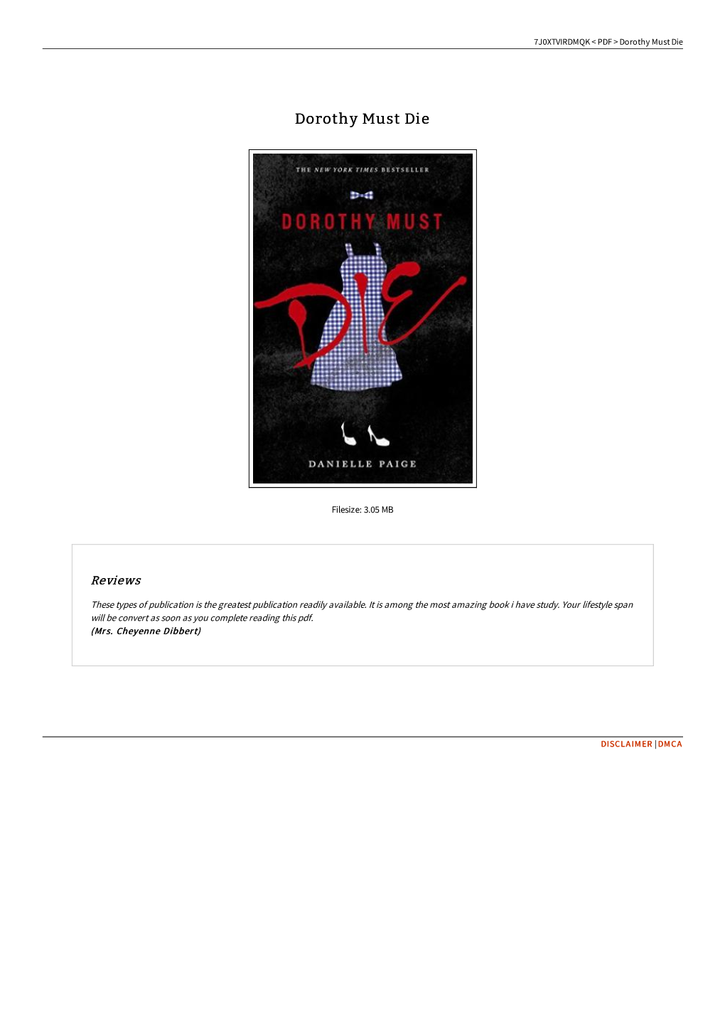 Read Ebook Dorothy Must