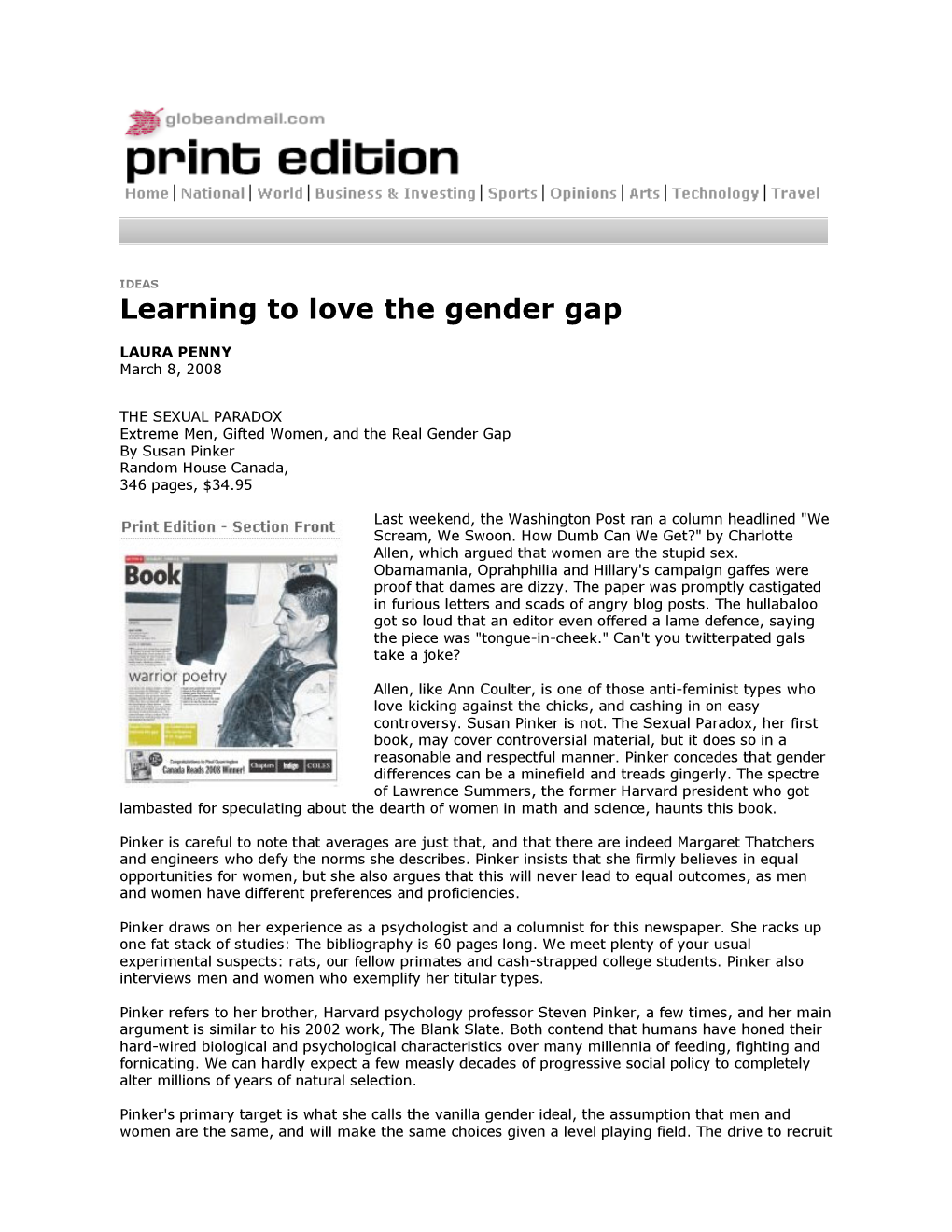 Learning to Love the Gender Gap