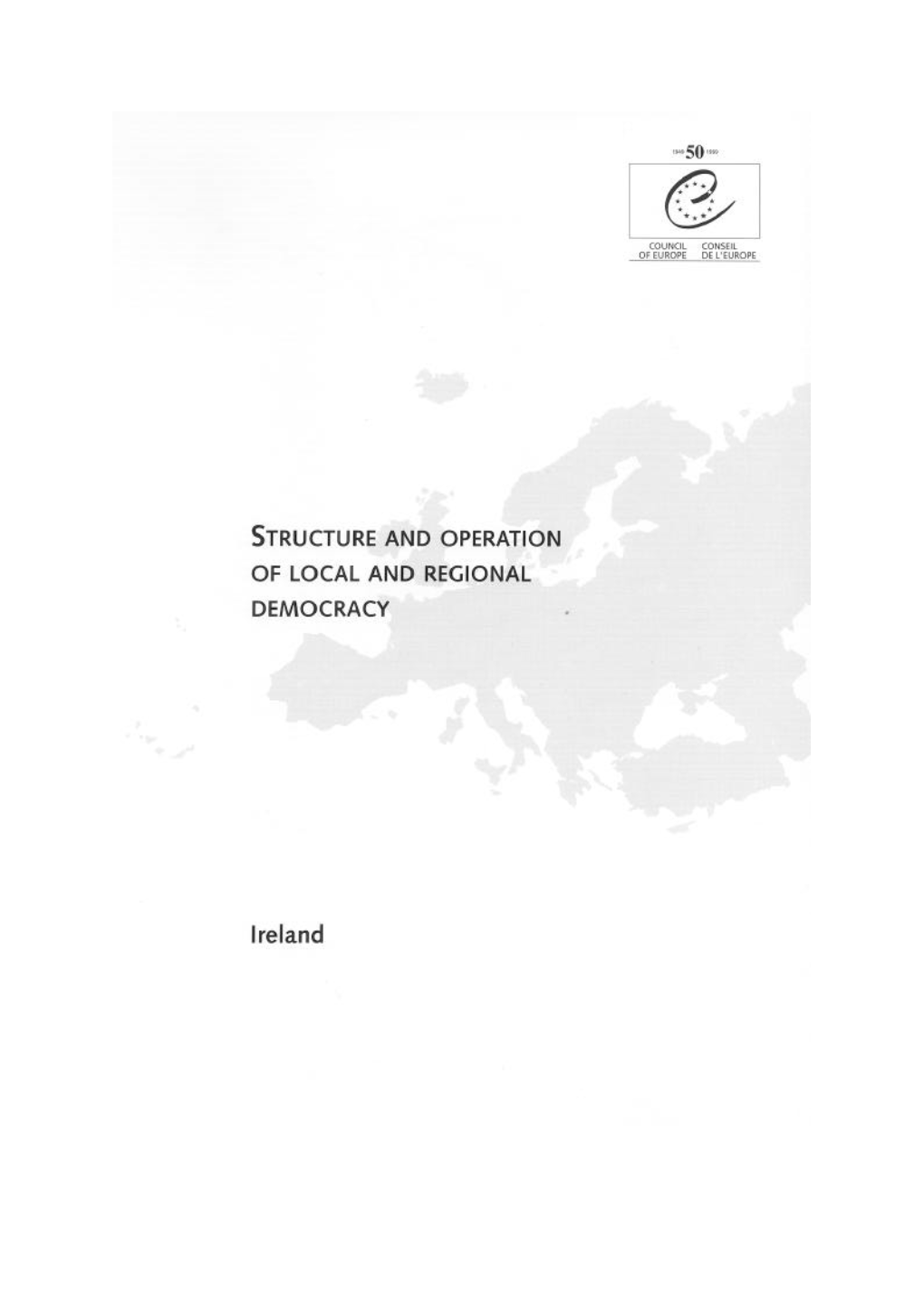 Structure and Operation of Local and Regional Democracy