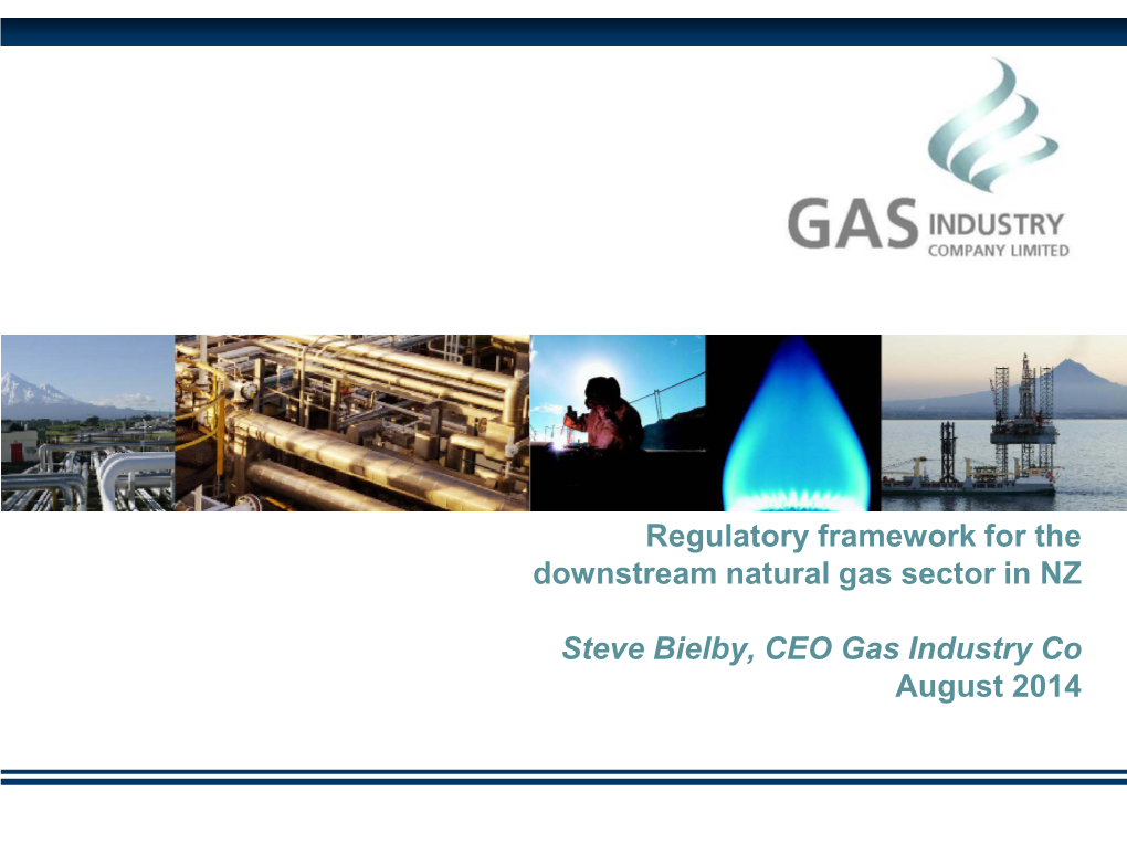 Regulatory Framework for the Downstream Natural Gas Sector in NZ