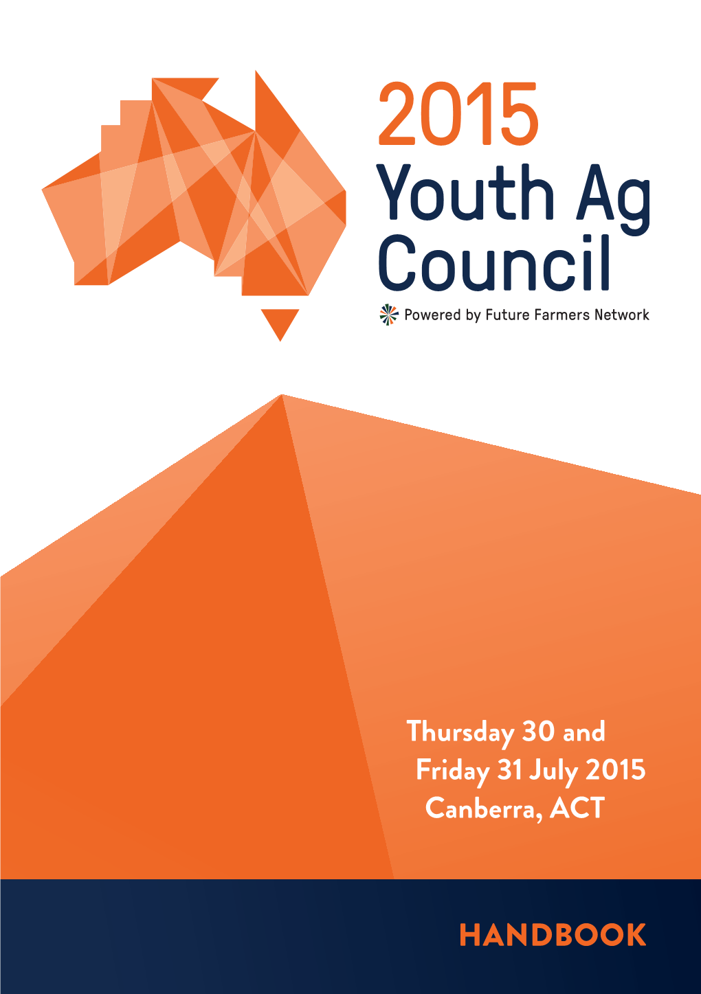 HANDBOOK AG COUNCIL HANDBOOK 1 DAY 1 Thursday 30 July