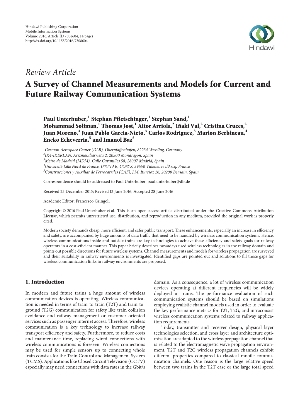 A Survey of Channel Measurements and Models for Current and Future Railway Communication Systems