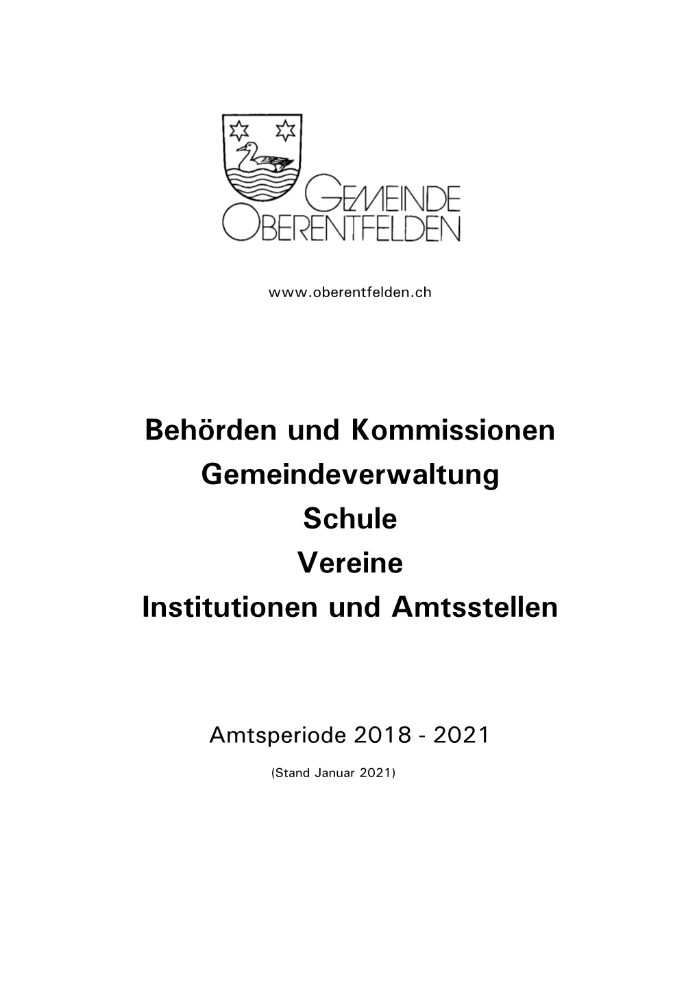 Behördenverzeichnis 2018-2021