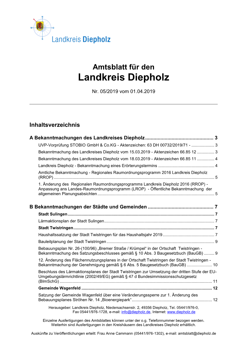 Amtsblatt 05/2019