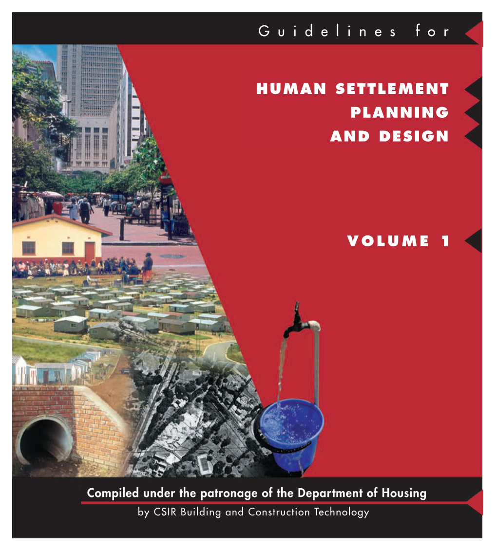 Volume 1 Human Settlement Planning and Design G