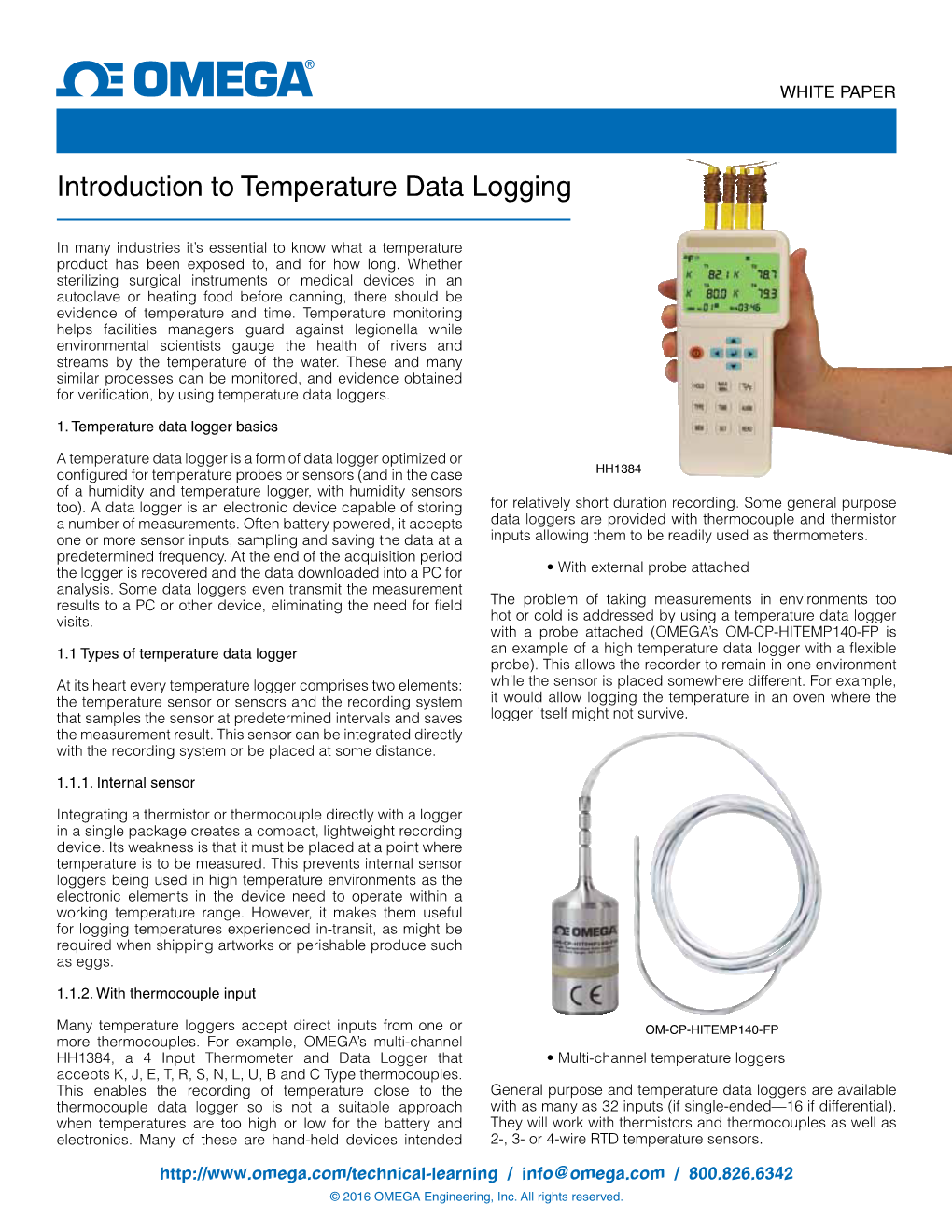 Introduction to Temperature Data Logging