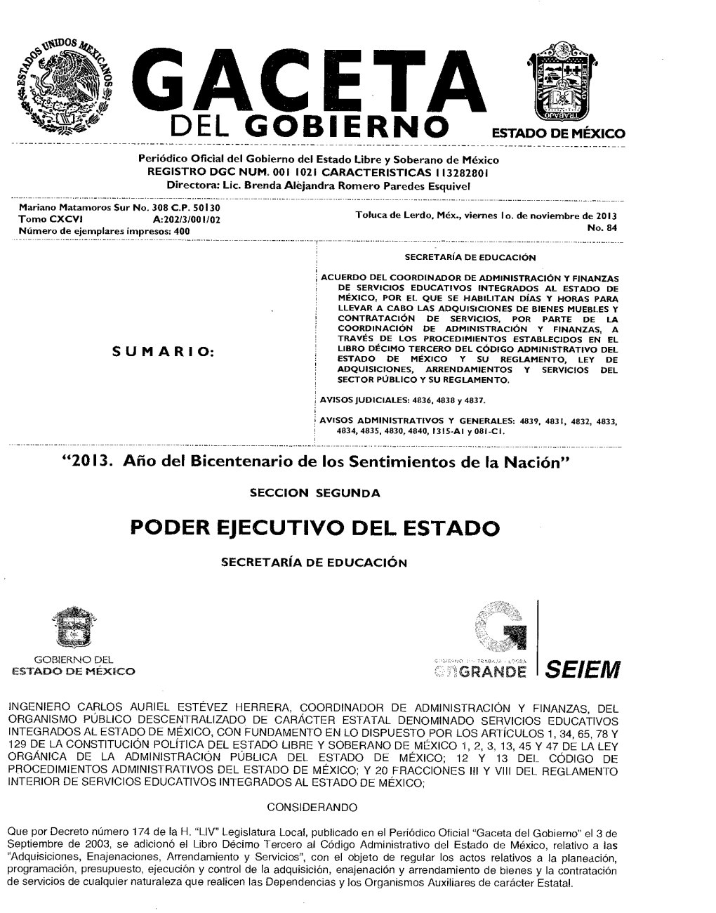 Poder Ejecutivo Del Estado