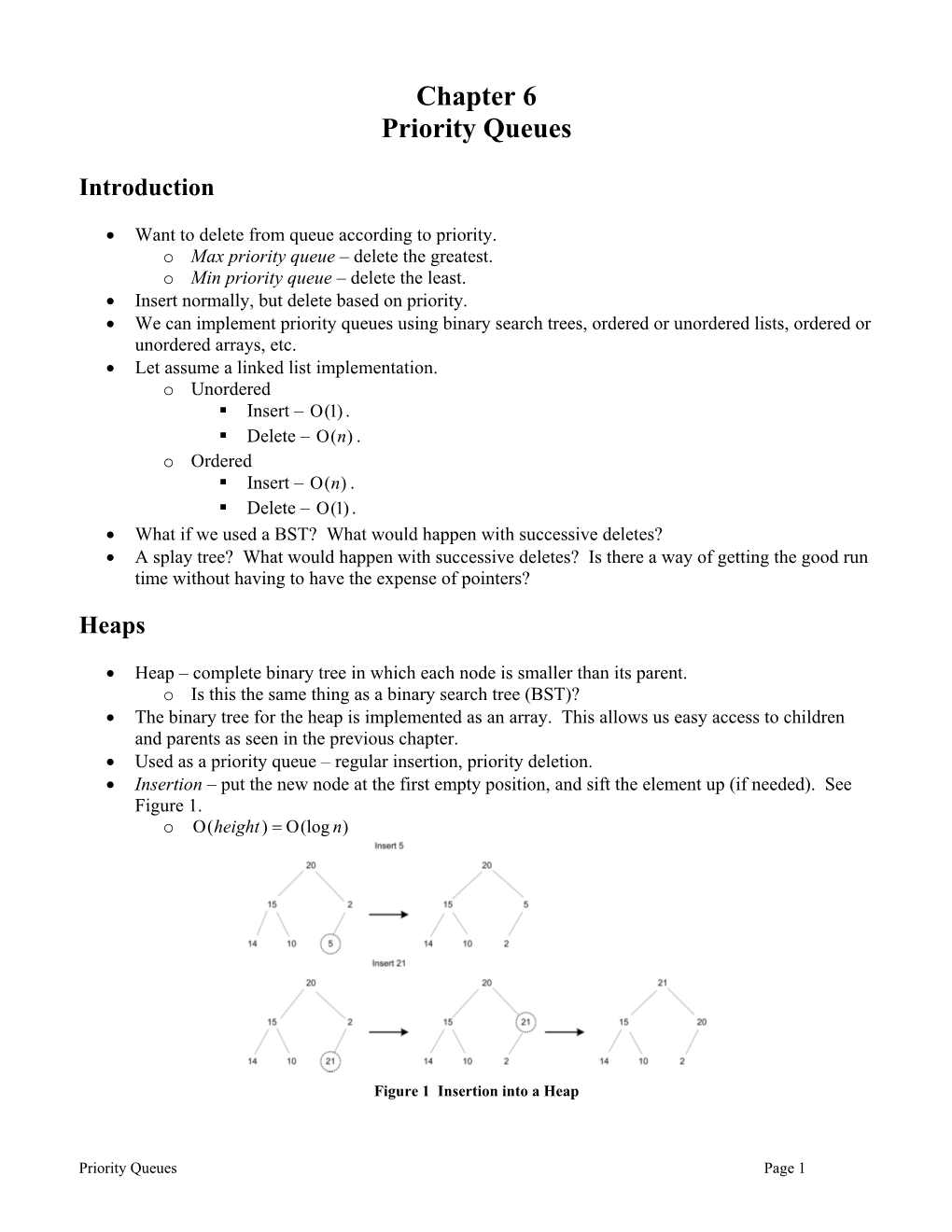 Chapter 6 Priority Queues